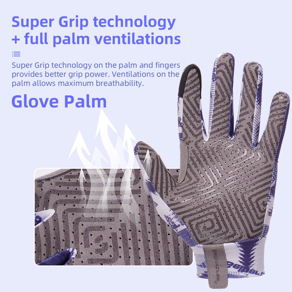 color:Grey | Seibertron S.P.S.G-1 UPF100 sun protection touchscreen full finger gloves image 07