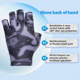 Farbe: Schwarz | Seibertron S.P.S.G-2 UPF100 Sonnenschutz Angelhandschuhe Bild 02