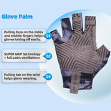 Farbe: Schwarz | Seibertron S.P.S.G-2 UPF100 Sonnenschutz Angelhandschuhe Bild 03