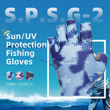 Farbe: Blau | Seibertron S.P.S.G-2 UPF100 Sonnenschutz-Angelhandschuhe Bild 09