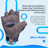 Farbe: Schwarz | Seibertron S.P.S.G-3 UPF100 Sonnenschutz-Fingerhandschuhe für Radsport Bild 03