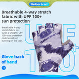 Farbe: Grau | Seibertron S.P.S.G-3 UPF100 Sonnenschutz-Fingerhandschuhe für Radsport Bild 06