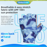 Farbe: Blau | Seibertron S.P.S.G-3 UPF100 Sonnenschutz-Fingerhandschuhe für Radsport Bild 10