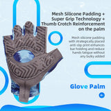 Farbe: Blau | Seibertron S.P.S.G-3 UPF100 Sonnenschutz-Fingerhandschuhe für Radsport Bild 11