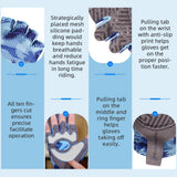 Farbe: Blau | Seibertron S.P.S.G-3 UPF100 Sonnenschutz-Fingerhandschuhe für Radsport Bild 12