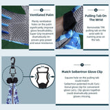 Farbe: alle | Seibertron S.P.S.G-5 UPF100 Sonnenschutz-Frisbeescheiben-Handschuhe Bild 04