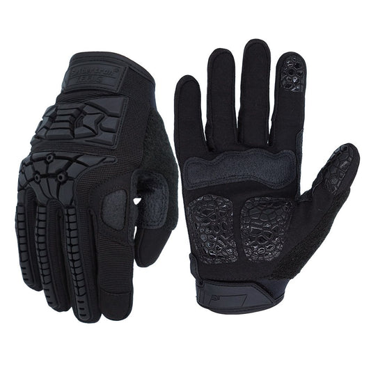 color:Black | Seibertron T.F.F.I.G 2.0 full finger tactical gloves image 01