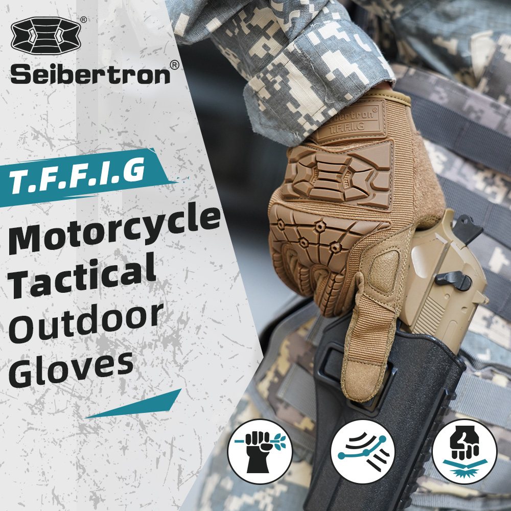 color:Coyote | Seibertron T.F.F.I.G 2.0 full finger tactical gloves image 15