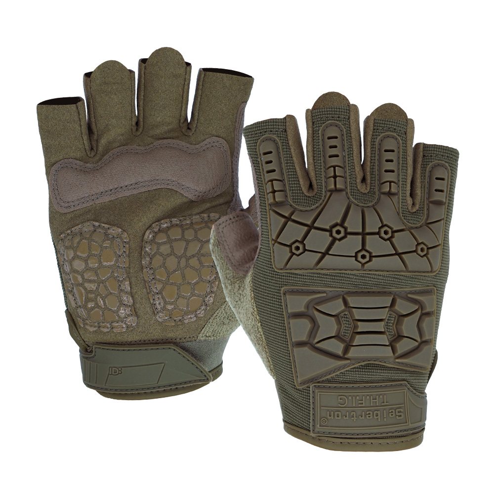 Farbe: Armeegrün | Seibertron T.H.F.I.G 2.0 Halbfinger taktische Handschuhe Bild 10