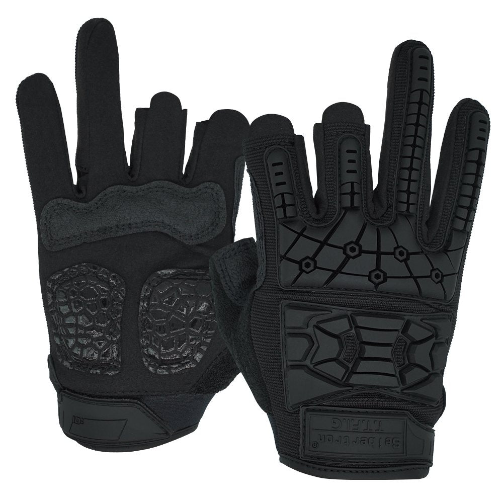 Farbe: Schwarz | Seibertron T.T.F.I.G 2.0 Taktische Handschuhe mit drei Fingern Bild 01