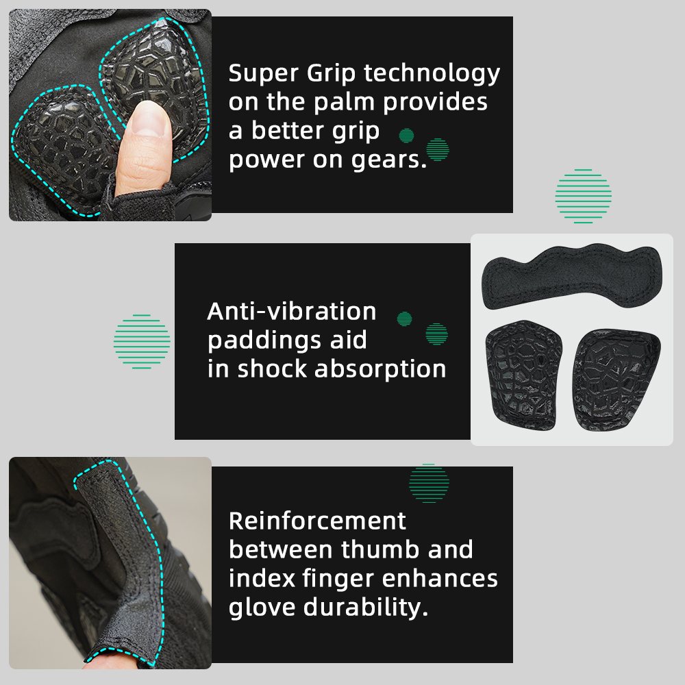Farbe: Schwarz | Seibertron T.T.F.I.G 2.0 Taktische Handschuhe mit drei Fingern Bild 04
