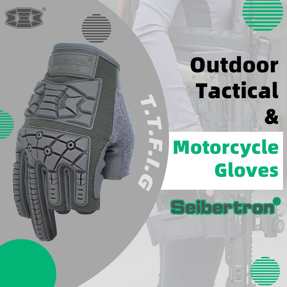 Farbe:Grau | Seibertron T.T.F.I.G 2.0 taktische Handschuhe mit drei fingerlosen Fingern Bild 06