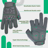 Farbe:Grau | Seibertron T.T.F.I.G 2.0 taktische Handschuhe mit drei fingerlosen Fingern Bild 07