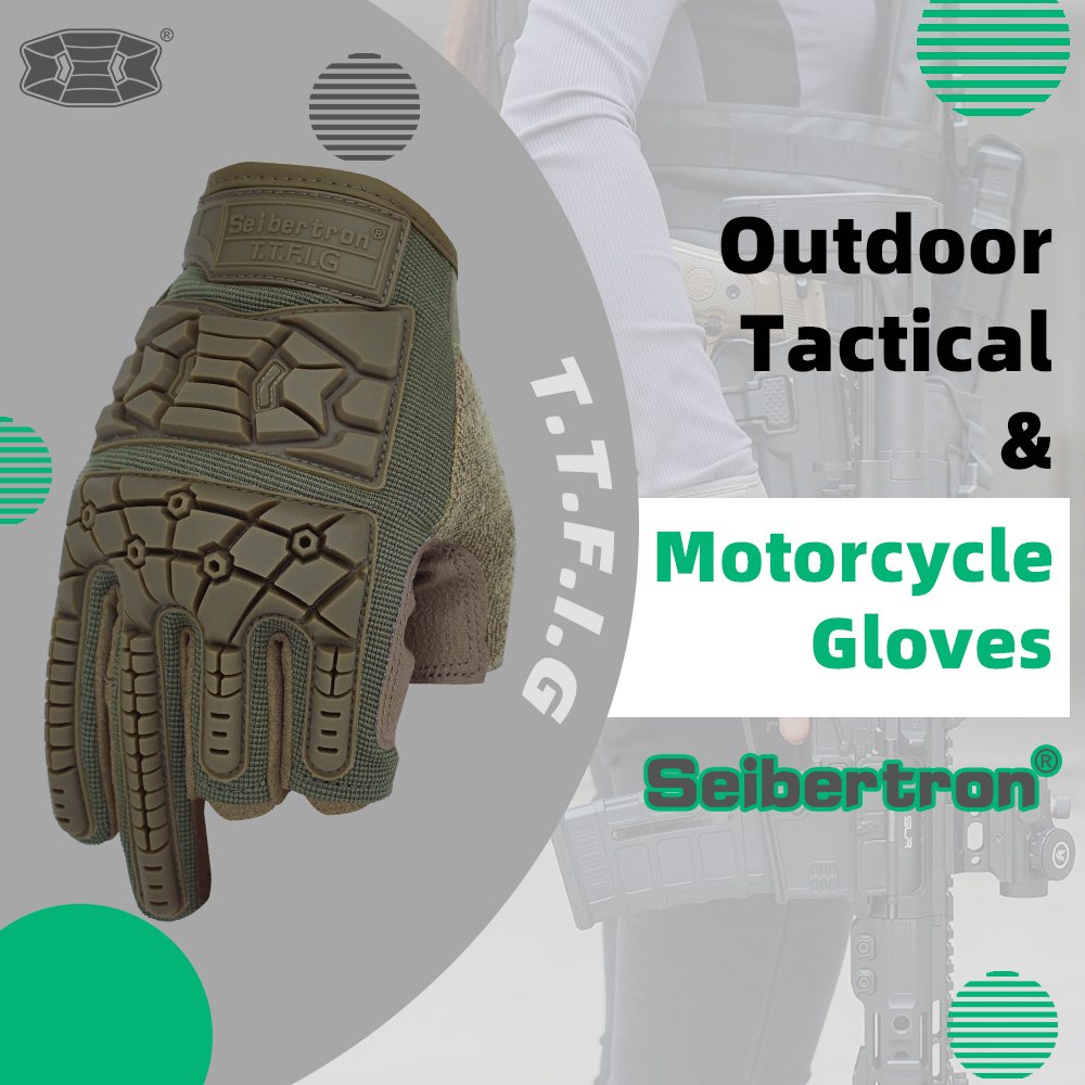 Farbe: Army Green | Seibertron T.T.F.I.G 2.0 taktische Handschuhe mit drei fingerlosen Fingern Bild 10