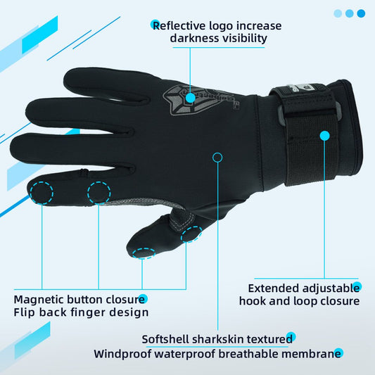 Farbe: alle | Seibertron W.G.F.G 2.0 Winter-Fischerhandschuhe wasserabweisende Winter-Fischerhandschuhe mit magnetischer Fingerklappe Bild 02