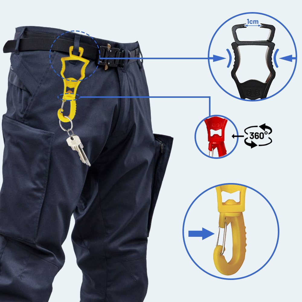 Seibertron Arbeitshandschuh-Clips Original-Hosenhalter Detailbild