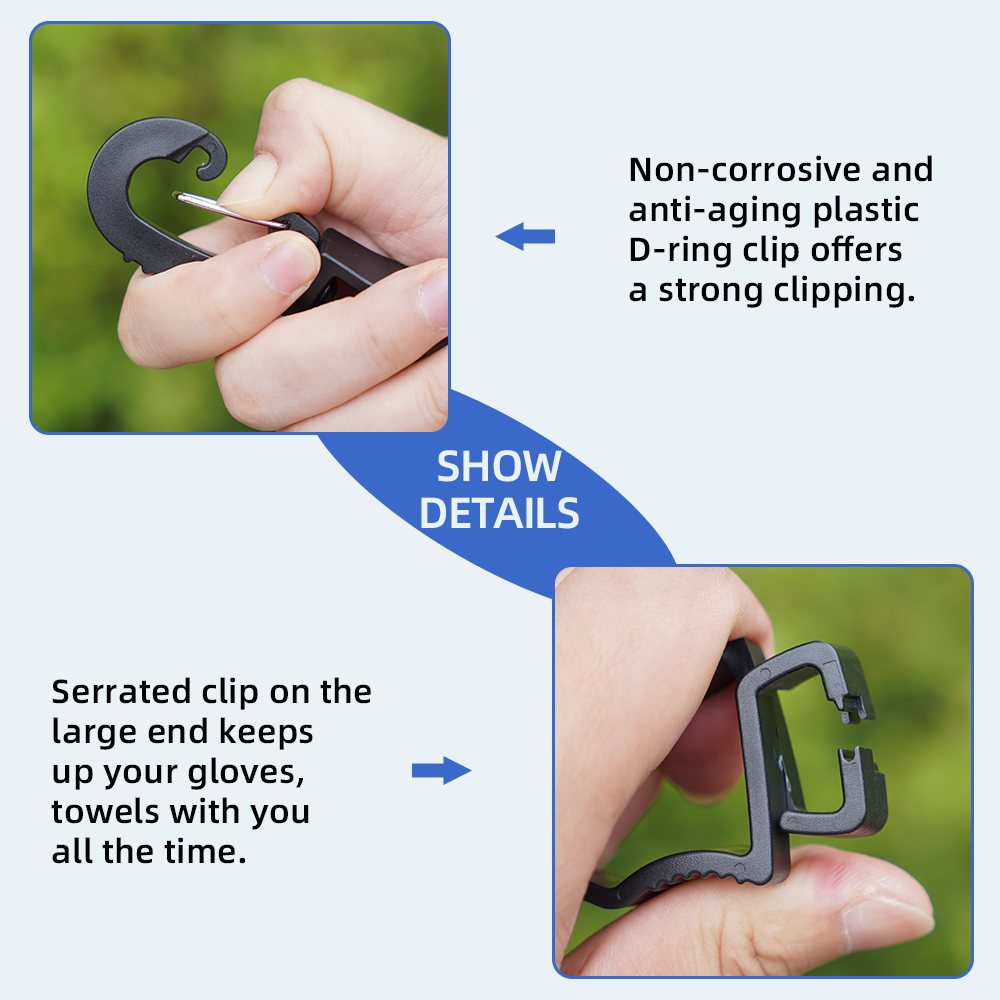 Seibertron Arbeitshandschuh-Clips Original Handdetailbild